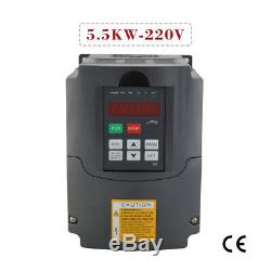 5.5kw 220v Variable Frequency Drive Inverter VFD CNC Motor Speed Controller