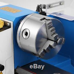 550W Motorized Mini Metal Lathe Metalworking Drilling Variable Speed Bench Top