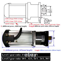 550W Variable Speed Controller CWithCCW DC Planetary Reducer Brushless Gear Motor