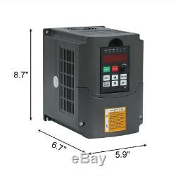 5HP 220V 4KW Variable Frequency Inverter VFD For Spindle Motor Speed Control NEW