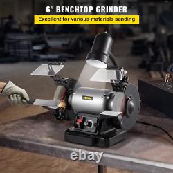 6 Inch Bench Grinder 750W 1 HP Motor Variable-Speed Benchtop Grinder 3400 RPM