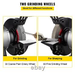 6 Inch Bench Grinder 750W 1 HP Motor Variable-Speed Benchtop Grinder 3400 RPM