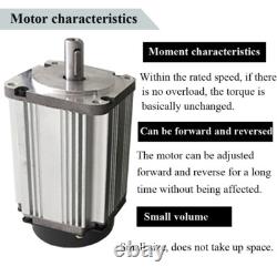 80 Brushless Motor Planetary Gearbox Reducer Variable Speed Controller Kit 1200W