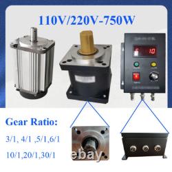 80 Motor Planetary Gearbox Reducer Variable Speed Controller Set 750W 3000RPM