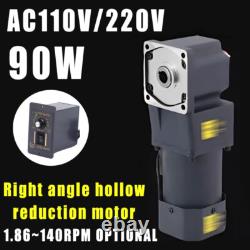 90W 110/220V Right Angle Hollow Output Reduction Motor Variable Speed Controller
