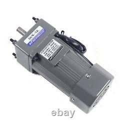 90W 220V AC Gear Motor Electric Variable Speed Reducer Controller 270 RPM Torque