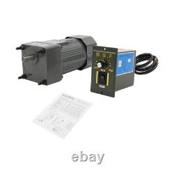 90W 220V AC Gear Motor Electric Variable Speed Reducer Controller 270RPM Torque