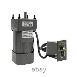 90W 220V AC Gear Motor Electric Variable Speed Reducer Controller 270RPM Torque