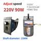 90w 5-470 Rpm Reversible Variable Speed Controller 220v Ac Gear Electric Motor