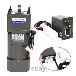 90W AC Gear Motor Reducer Electric Variable Speed Controller 150 0-27RPM 220V