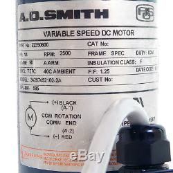 A. O. Smith Variable Speed DC Motor 1/4 HP 1.3 A 2500 RPM 22350600
