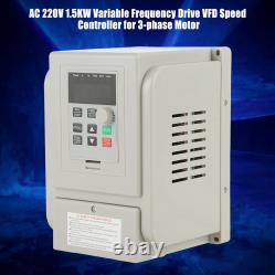 AC 220V 1.5KW Variable Frequency Drive VFD Speed Controller For 3-phase Motor