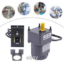 AC 220V Gear Motor Variable Speed Controller Gear Box Adapter Electric Motor