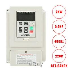 AC 220V Variable Frequency Drive VFD Speed Controller For 3-phase 4kW DC Motor