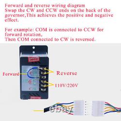 AC Gear Motor Electric Motor 110/220V Variable Speed Controller Gear Box Adapter