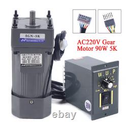 AC Gear Motor Reducer Electric Variable Speed Controller 150 0-27RPM 90W 220V