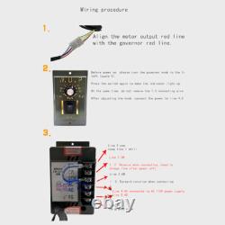 AC Gear Motor Reducer Electric Variable Speed Controller 150 0-27RPM 90W 220V
