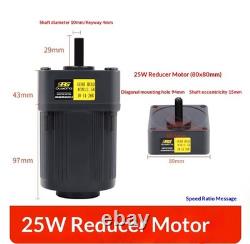 AC Geared Motor 220V Single Phase Three Phase Speed Regulated Geared Motor