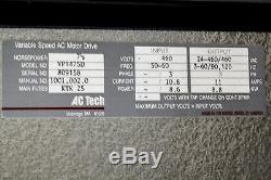AC Tech 7-1/2 HP Variable Speed AC Motor Drive VP1475D Phase 3 460v (i)