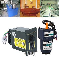 AC220V 1400RPM Geared Motor WithController Single Phase Gear Variable Speed Motor