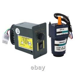 AC220V Geared Motor With Controller Single Phase Speed Reduction Gear Variable^