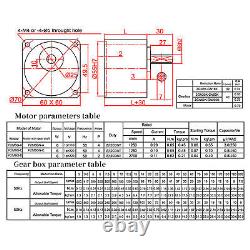 AC220V Geared Motor With Controller Single Phase Speed Reduction Gear Variable