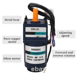 `AC220V Geared Motor With Controller Single Phase Speed Reduction Gear Variable