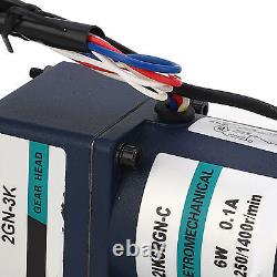 AC220V Geared Motor WithController Single Phase Speed Reduction Gear Variable Spe