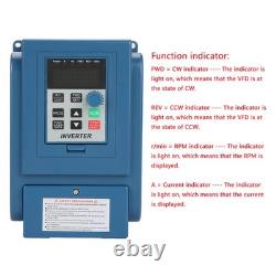 AC380V 1.5kW Variable Frequency Drive VFD 3PH Speed Controller Inverter Motor