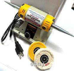 ARBE MINI VARIABLE SPEED POLISHING MOTOR with 2 3X50 BUFFS