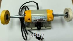 ARBE MINI VARIABLE SPEED POLISHING MOTOR with 2 3X50 BUFFS