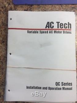 Ac Tech Q22008e Variable Speed Ac Motor Drive Vfd Qc Series