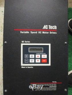 Ac Tech Q22008pc Variable Speed Motor Drive 7.5hp 5.5kw 200/240vac 3phase
