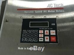Ac Technology, Q24005e, Variable Speed Ac Motor Drive, 460v, 5hp, S/n 52619-709