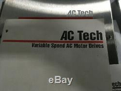 Ac Technology, Q24005e, Variable Speed Ac Motor Drive, 460v, 5hp, S/n 52619-709