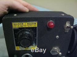 Baldor Boehm Industrial Motor Gp-1001 & Variable Speed Control Panel #bc-110