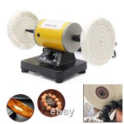 Bench Lathe Polish Machine Variable Speed Buffing Motor Jewelry Polisher 200W
