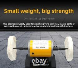 Bench Lathe Polish Machine Variable Speed Buffing Motor Jewelry Polisher 200W