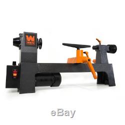 Black 8 x 12 Mini Benchtop Wood Lathe 3.2 Amp Motor Variable Speed Power Tool