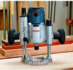 Bosch Plunge Router LED Light Handle Corded Variable Speed Soft Grip Motor