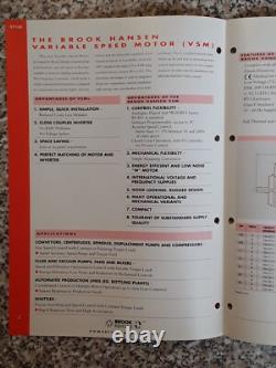 Brook Hansen 9716E ISSUE 1 REVISED Variable Speed Motor brochure July 1997