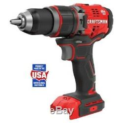 CRAFTSMAN 20V Cordless Hammer Drill Brushless Motor Variable Speed Power Tool