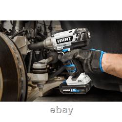 Cordless 1/2 Inch Impact Wrench Powerful Motor 20 Volt Variable Speed Trigger