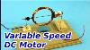 Dc Motor With Speed Control