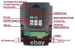 DE HY 220V VFD 3KW 4HP Inverter Variable Frequency Drive Motor Speed Controller