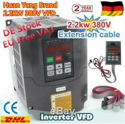 DE2.2KW 380V VFD Variable Frequency Drive Inverter Motor Speed Control 3 Phase