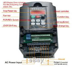 DE2.2KW 380V VFD Variable Frequency Drive Inverter Motor Speed Control 3 Phase