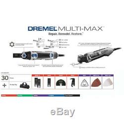 Dremel Oscillating Multi-Tool Kit 5 Amp Motor Corded Keyless Chuck 30 Accs. Bag