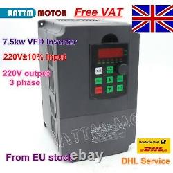 EU? 220V 7.5KW Inverter Variable Frequency Drive VFD 3 phase Speed Control VSD