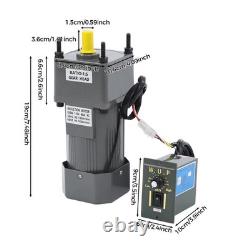 Eapmic 0-270RPM 250W 5K AC Variable Speed Gear Reduction Motor with Controller